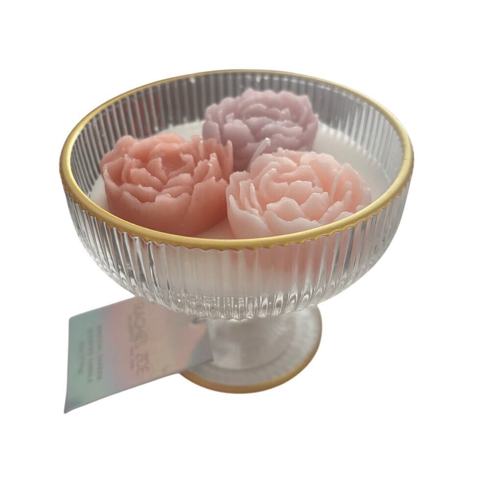 COPY - COPY - Rachel Zoe Glass Pedestal Magical Garden Scented Candle